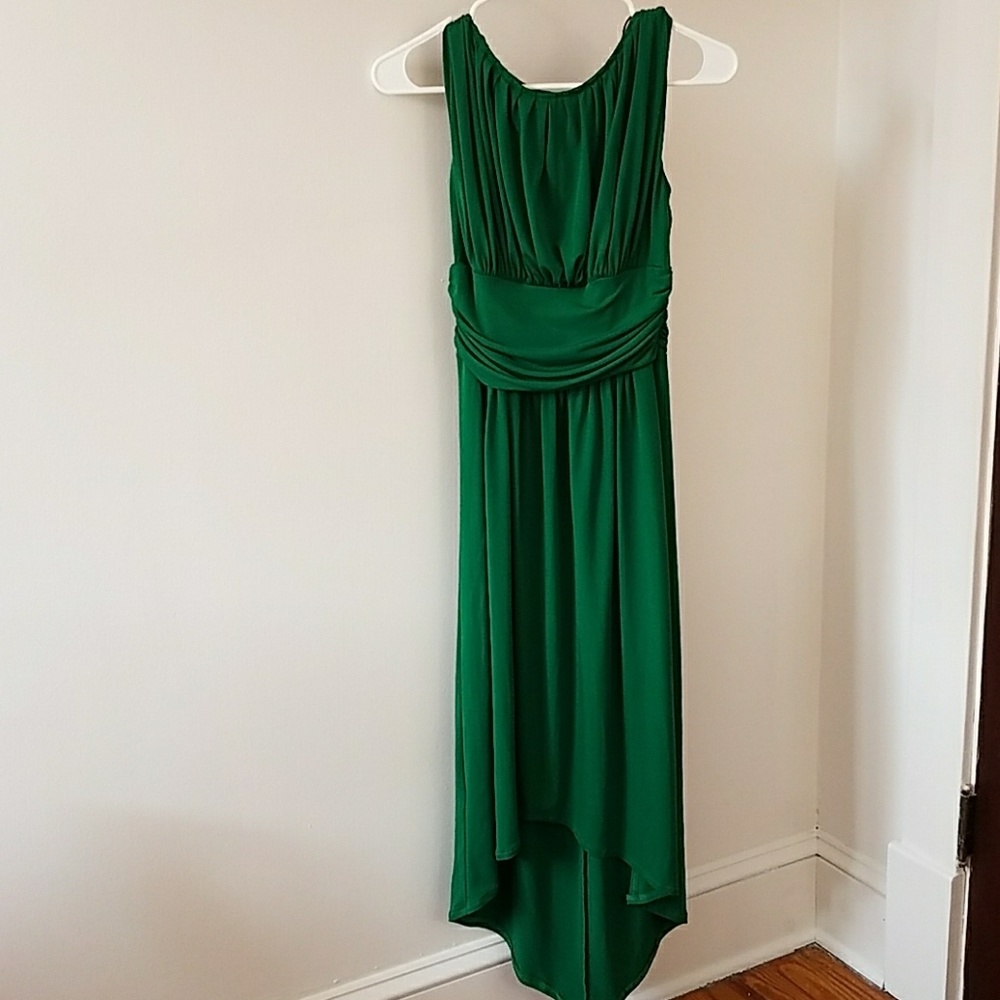 Emerald green dress